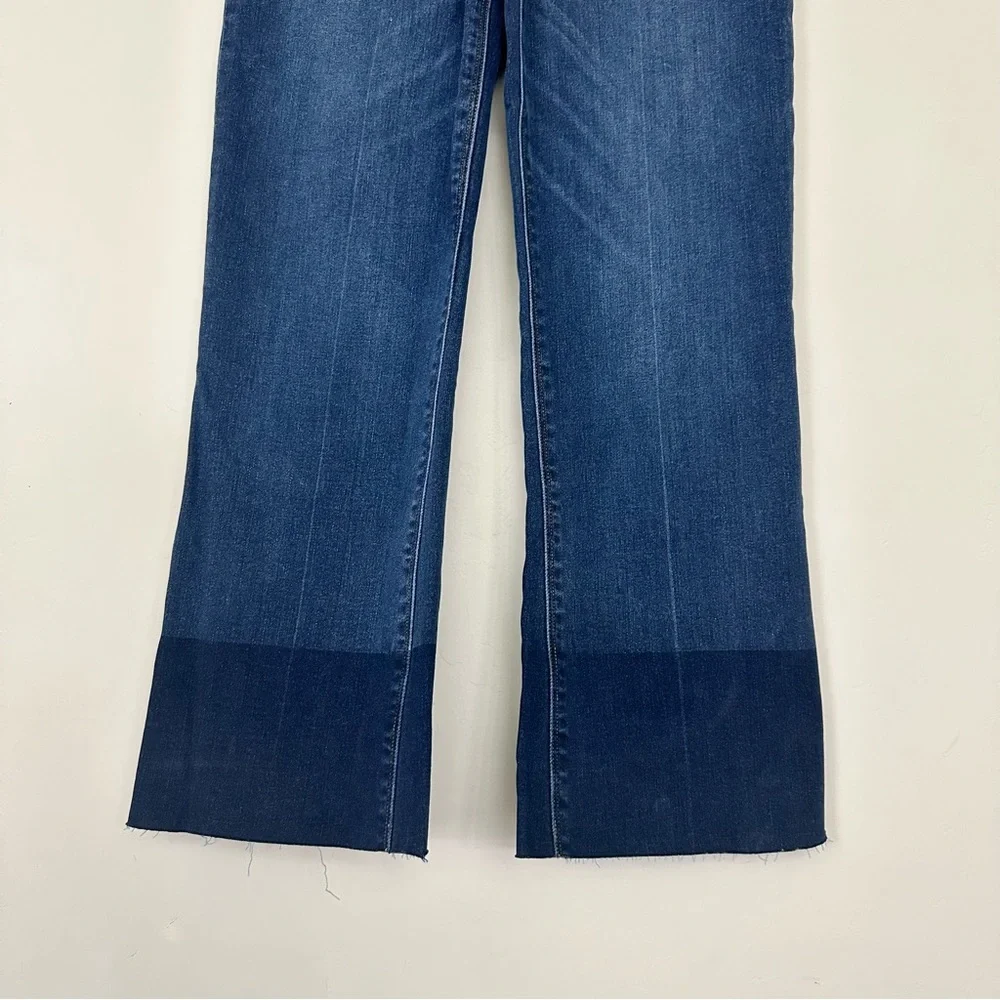 SPANX Cropped Flare Denim Stretch Jeans in Medium Wash - Picture 9 of 15